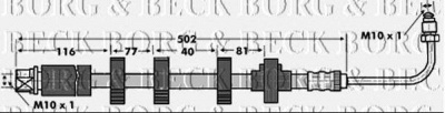 BORG & BECK bbh6834 -  Тормозной шланг